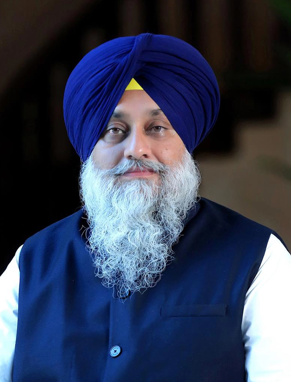 Photo of Sukhbir Singh Badal of Shiromani Akali Dal Firozpur Punjab